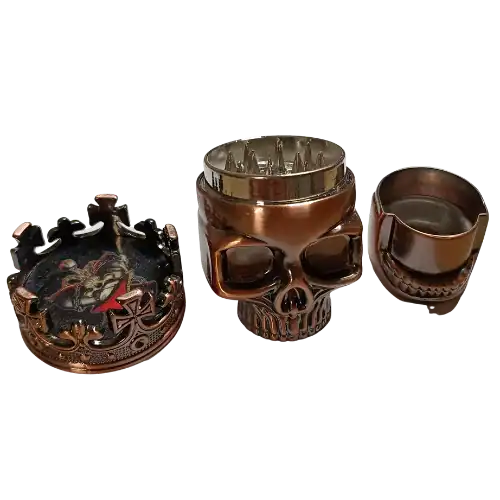 Grinder en cuivre Tête de mort d'Amsterdam Quality