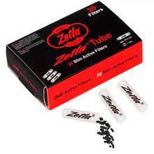Boîte de 20 filtres Zetla Slim Active, filtres à charbon actif pour une expérience plus pure. Accessoire idéal pour les consommateurs de CBD. Disponible chez Amsterdam Quality.