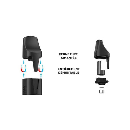 Embout magnétique démontable en zircon. Refroidissement optimal et entretien rapide. Amsterdam Quality.