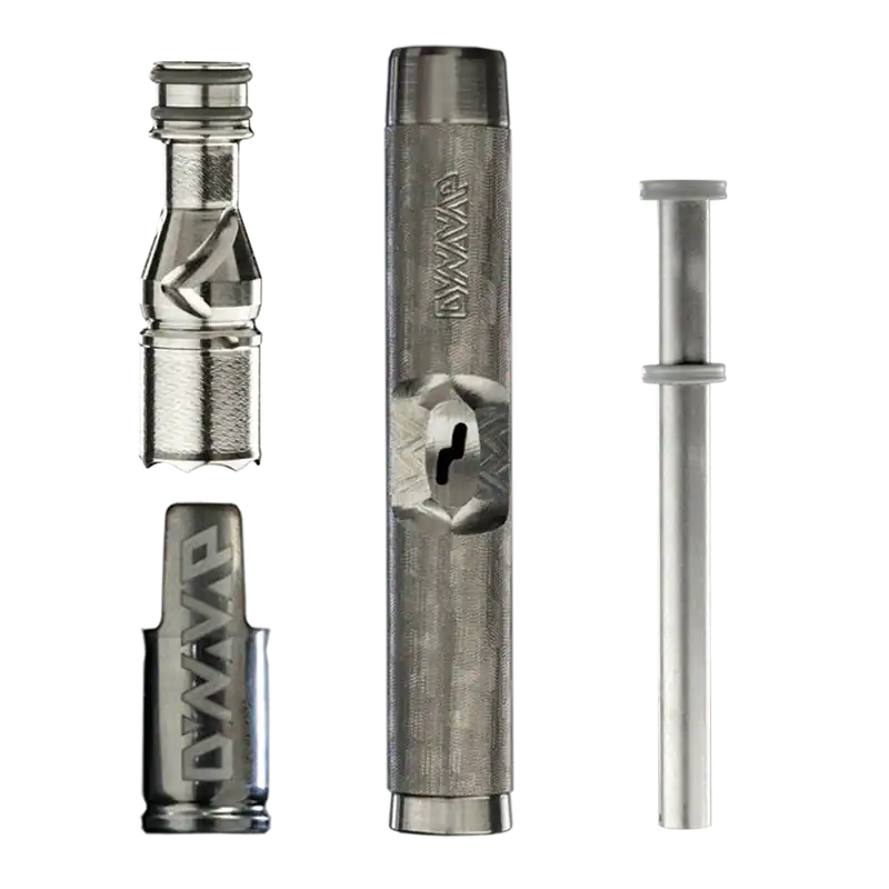 Vaporisateur DynaVap M7 démonté, sans batterie, en acier inox pour herbes CBD