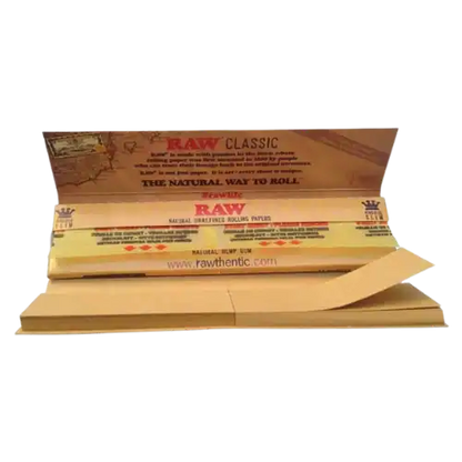 Détail des feuilles à rouler et cartons RAW Classic King Size - Amsterdam Quality