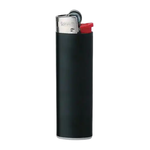 Briquet BIC Maxi à Pierre en noir, élégant et fonctionnel, disponible chez Amsterdam Quality.