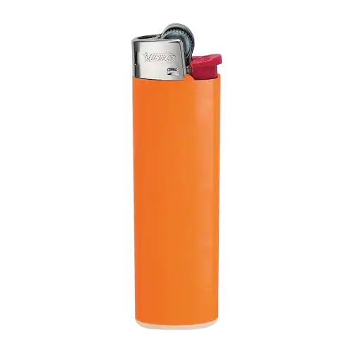 Briquet BIC Maxi à Pierre en orange, vif et polyvalent, disponible chez Amsterdam Quality.