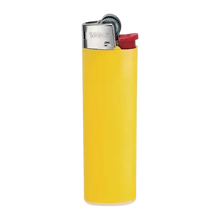Briquet BIC Maxi à Pierre en jaune, lumineux et efficace, disponible chez Amsterdam Quality.