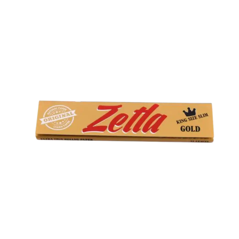Feuilles à rouler Zetla King Size Slim couleur or - Amsterdam Quality