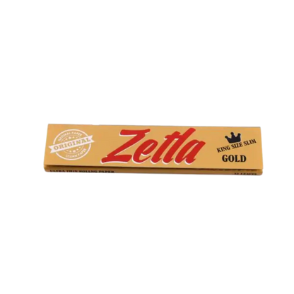 Feuilles à rouler Zetla King Size Slim couleur or - Amsterdam Quality