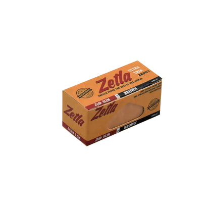 Vue du rouleau de papier à rouler Zetla King Size Slim couleur marron - Amsterdam Quality