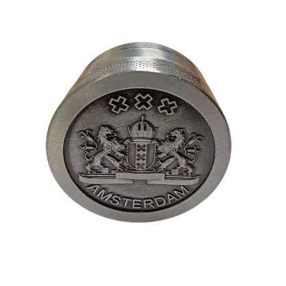 Grinder en métal gravé avec symboles d'Amsterdam - Amsterdam Quality