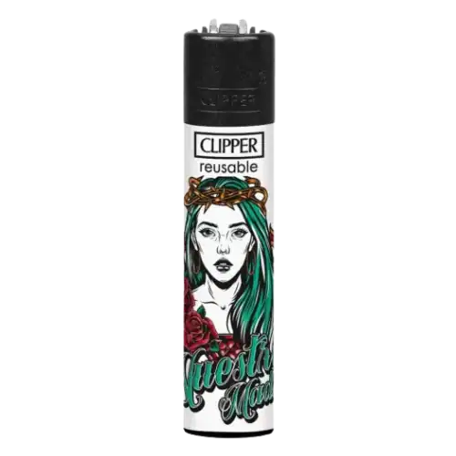 Briquet Clipper design numéro 1, élégant et distinctif, disponible chez Amsterdam Quality. Un choix parfait pour un usage quotidien.