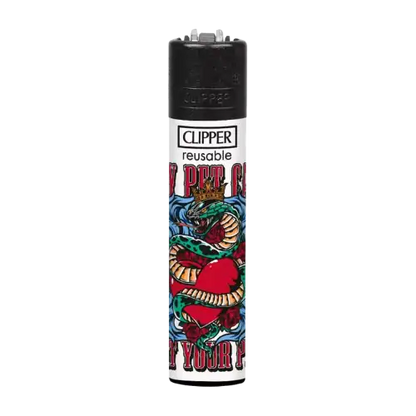 Briquet Clipper design numéro 2, créatif et unique, offert par Amsterdam Quality. Une touche de style pour vos moments spéciaux.