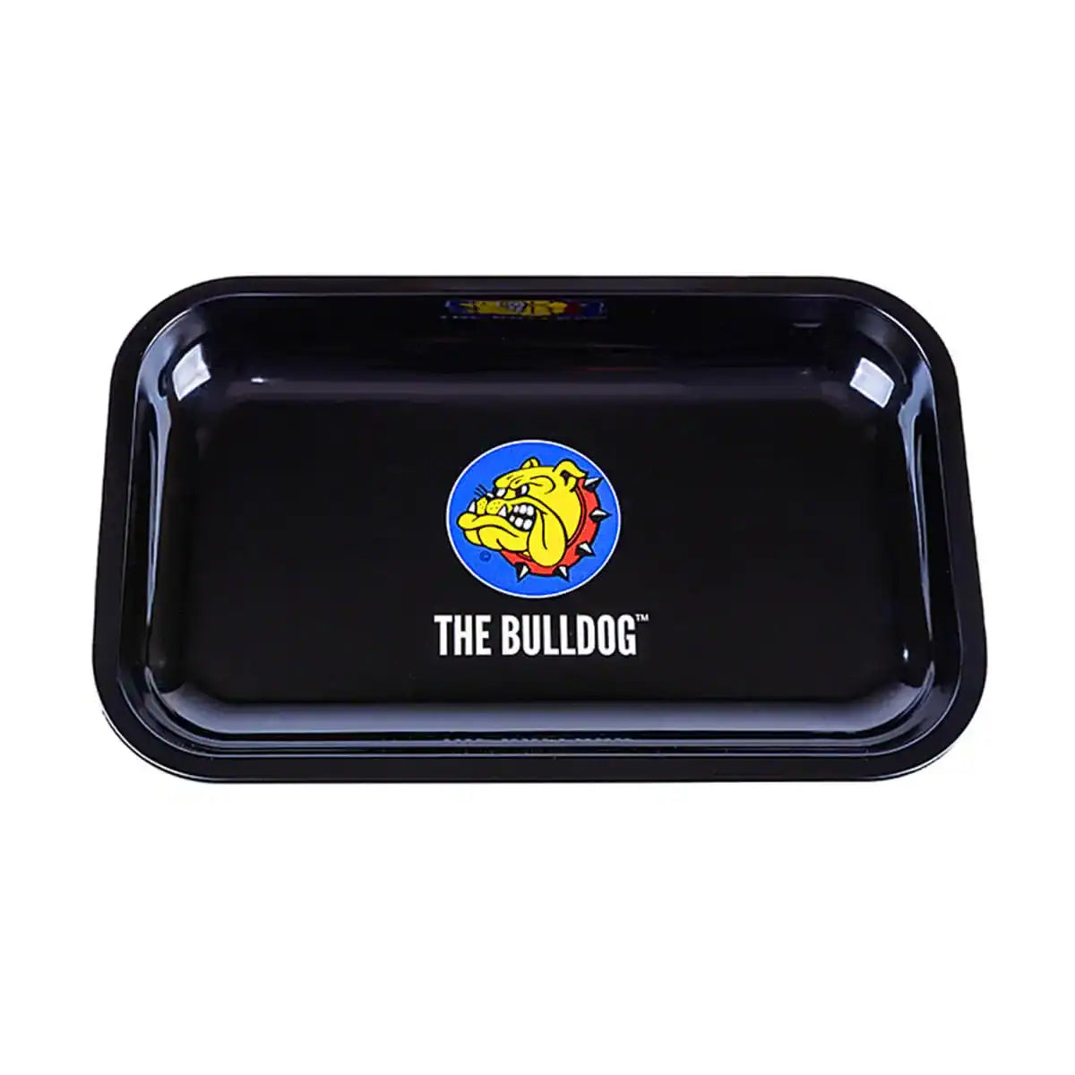 Plateau en métal The Bulldog Amsterdam, parfait pour rouler et préparer ses sessions CBD.