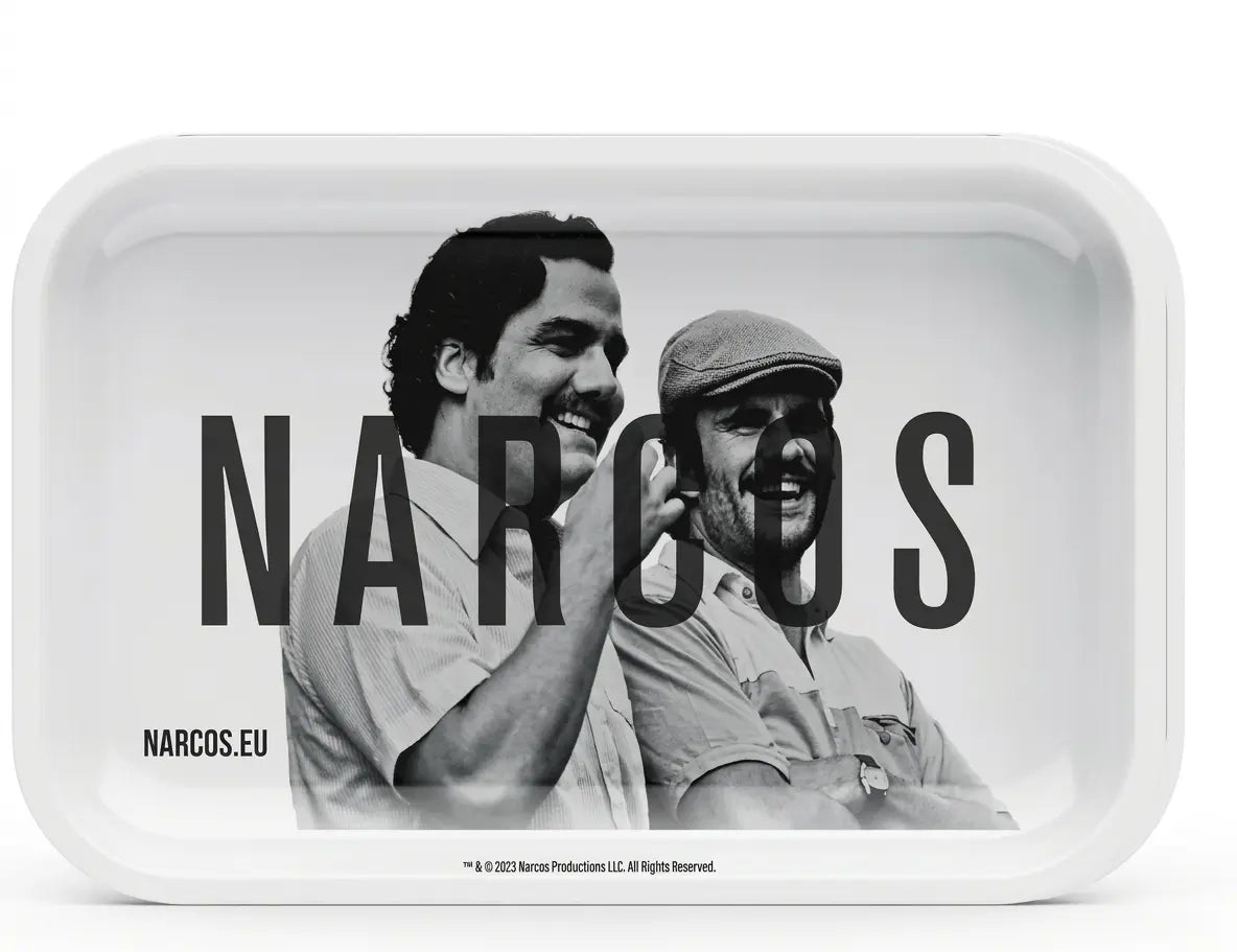 Plateau à rouler métal Narcos - grand modèle