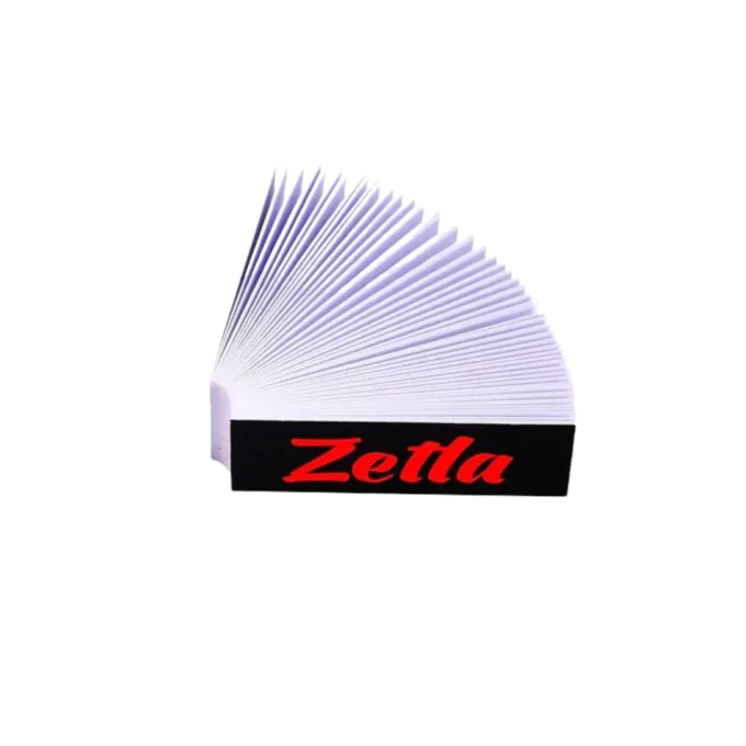 Carnet de filtres Zetla en couleur noir, ouvert, pour une meilleure préparation de vos cigarettes.