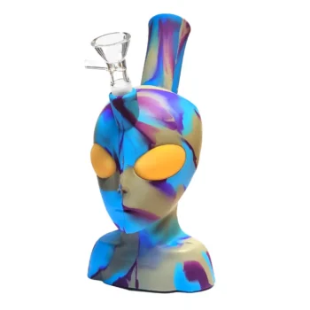 wholesale silicone alien bong blue