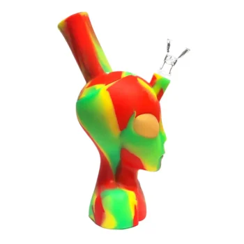 wholesale silicone alien bong rasta 3