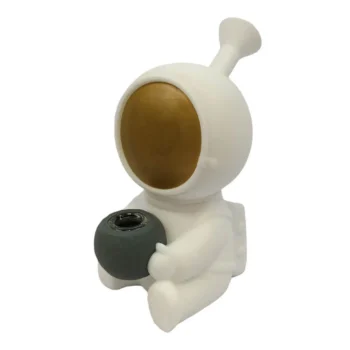 wholesale spaceman white silicone bong 15cm