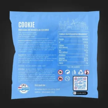 Dégustez notre cookie infusé au Delta-9 THC. Un goût irrésistible, des effets puissants, 100% légal avec Amsterdam Quality.
