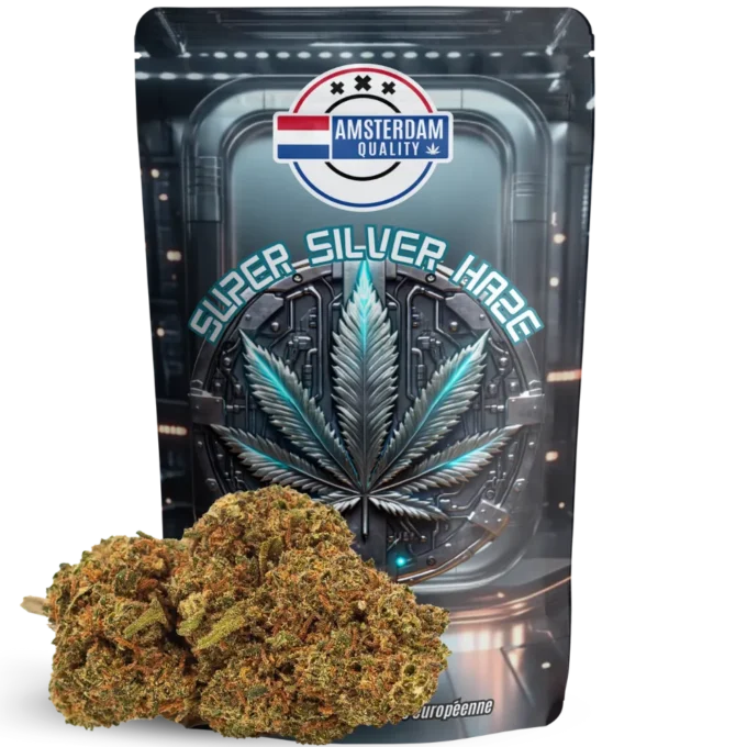 Fleur CBD aux notes poivrées et fraîches. Effet équilibré et stimulant. Qualité supérieure signée Amsterdam Quality.