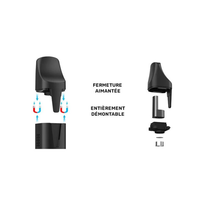 Embout magnétique démontable en zircon. Refroidissement optimal et entretien rapide. Amsterdam Quality.